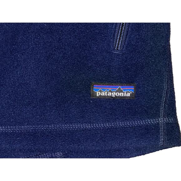 PATAGONIA 25185 Synchilla Fleece Vest Waistcoat Jacket Recycled Material Blue XL - Picture 2 of 7